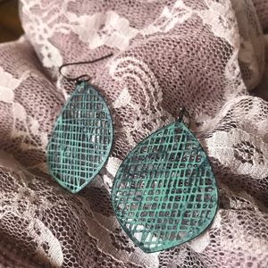 Teal Earrings
